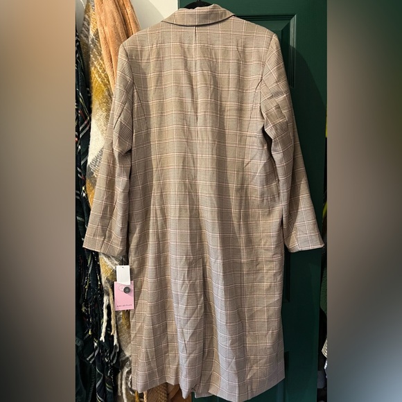 Avec Les Filles Plaid Trench Coat - Picture 13 of 13